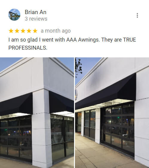 AAA Awning Customer Testimonial_Brian_An