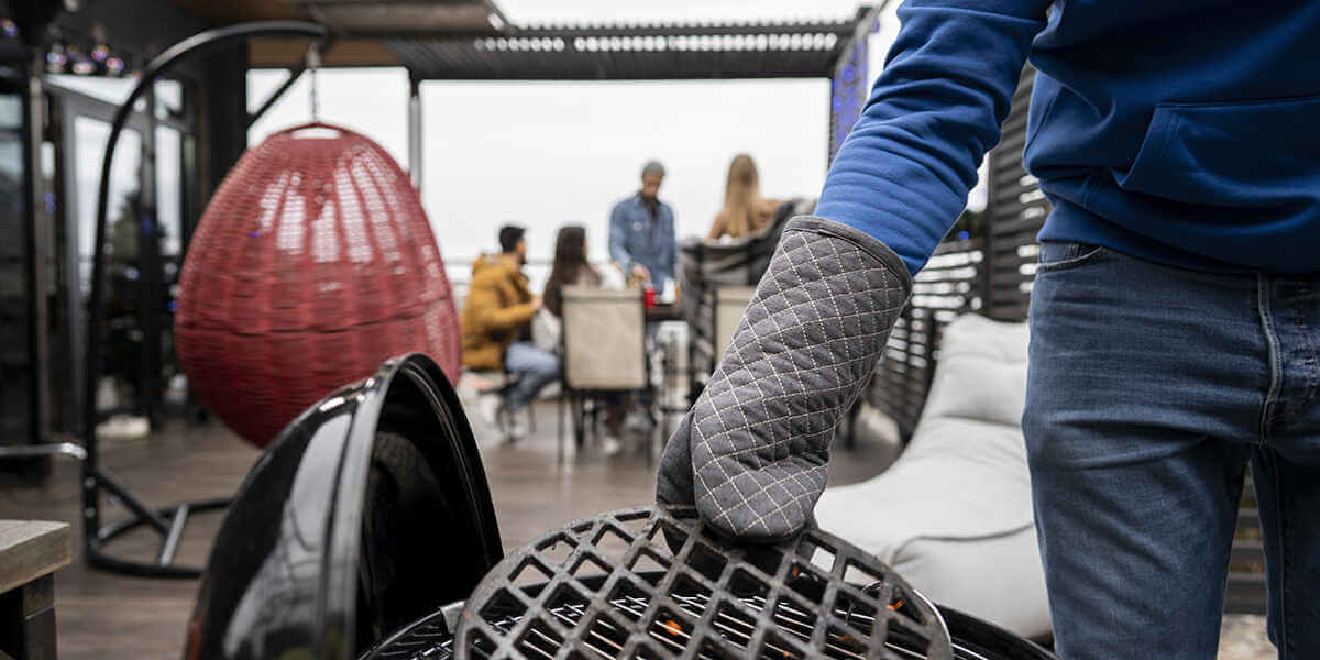 can you grill under a canopy