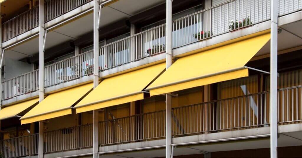 Apartment Balcony with awnings - AAA Awnings