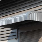 fixed metal awning