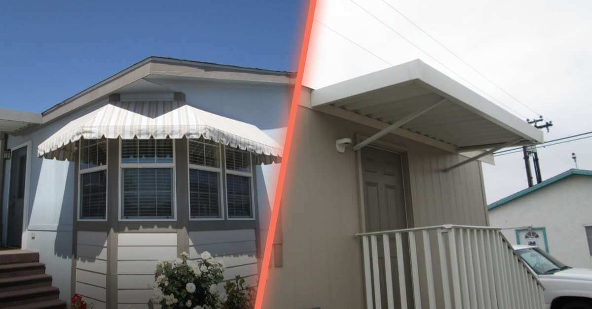 Both fabric and metal awnings contribute to temperature control and energy efficiency, but they work a little differently.